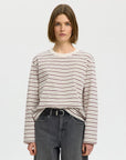 Slwessential Ls Striped Boxy Tee Noos