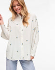Viaila L/s Embroidery Shirt