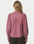Astrida Soft Stripe Stone Blouse