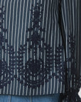 Amara Stripe Emb Blouse