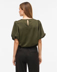 Viellette 2/4 Satin Puff Top - Noos