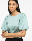 Viellette 2/4 Satin Puff Top - Noos