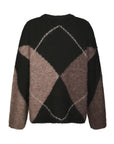 Inga Check Fluff Knit Blouse