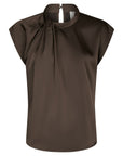 Fleur Drapy Satin Blouse