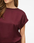 Viellette S/s Satin Top - Noos