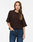 Viliga 2/4 O-Neck Knit Top - Noos