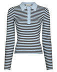 Fannya Ls Striped Knit Polo