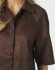 Editta Faux Suede Jacket