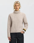 Slwland Ls Knit Cable Roll Neck