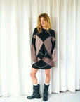 Inga Check Fluff Knit Blouse