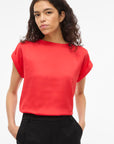 Viellette S/s Satin Top - Noos