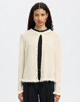 Slflulu Frill Ls Knit Cardigan