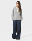 Lirenne Striped Polo Blouse