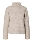 Slwland Ls Knit Cable Roll Neck