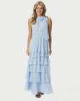 Marli Solid Chiffon Dress