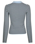 Fannya Ls Striped Knit Polo