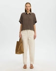 Slwviva Ss Cropped Sun Shirt Noos