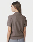 Gia Check Knit Blouse