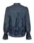 Amara Stripe Emb Blouse