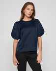 Viellette 2/4 Satin Puff Top - Noos
