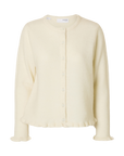 Slflulu Frill Ls Knit Cardigan