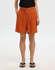 Slflinna Hw Linen String Shorts B