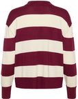 KALIZZA STRIPED POLO PULLOVER