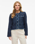 Vioaklynn O-Neck L/s Denim Jacket