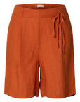 Slflinna Hw Linen String Shorts B
