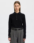 Slfthea Ls Knit Merino Collar Neck Noos