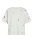 Vimonie Floral Emb S/s O-Neck/r
