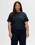 Slfessential Ss Boxy Tee Noos