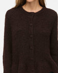 Vibows L/s Flounce Knit Cardigan-Noos