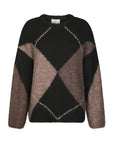 Inga Check Fluff Knit Blouse