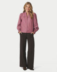 Astrida Soft Stripe Stone Blouse