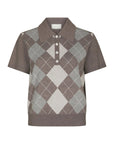 Gia Check Knit Blouse