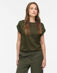 Viellette S/s Satin Top - Noos