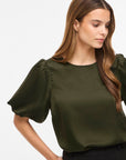 Viellette 2/4 Satin Puff Top - Noos