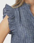 Siona Emb Stripe Top