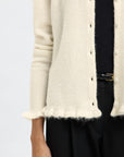 Slflulu Frill Ls Knit Cardigan
