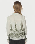 Amara Stripe Emb Blouse