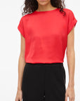 Viellette S/s Satin Top - Noos