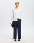 Slwrita Mw Wide Pant Dark Sap Mel Noos