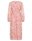 Vikelia L/s Puff Sleeve Midi Dress Fw Ro
