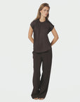 Fleur Drapy Satin Blouse