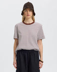 Slwessential Ss Striped Boxy Tee Noos