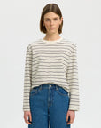 Slwessential Ls Striped Boxy Tee Noos