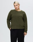 Slflulu Ls Knit O-Neck Noos