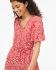 Vigrace V-Neck S/s Short Dress - Noos