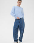 Kalizza Round Neck Knit Pullover Buttons